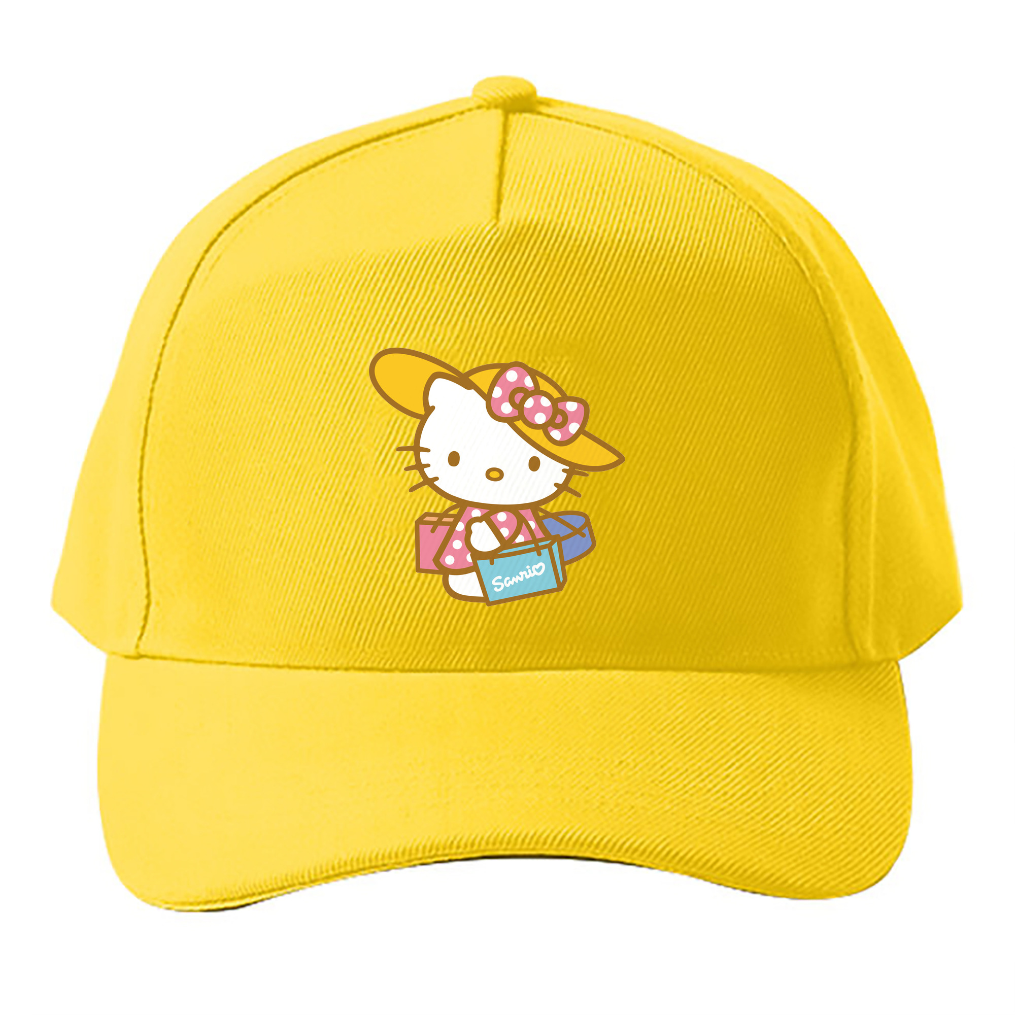 （画像用） Hello Kitty ハローキティ ベースボールキャップ 綿100％ 男女兼用 帽子 スポーツ